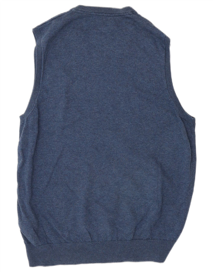 Marks & Spencer - Camiseta sin mangas para hombre, talla mediana, algodón azul marino