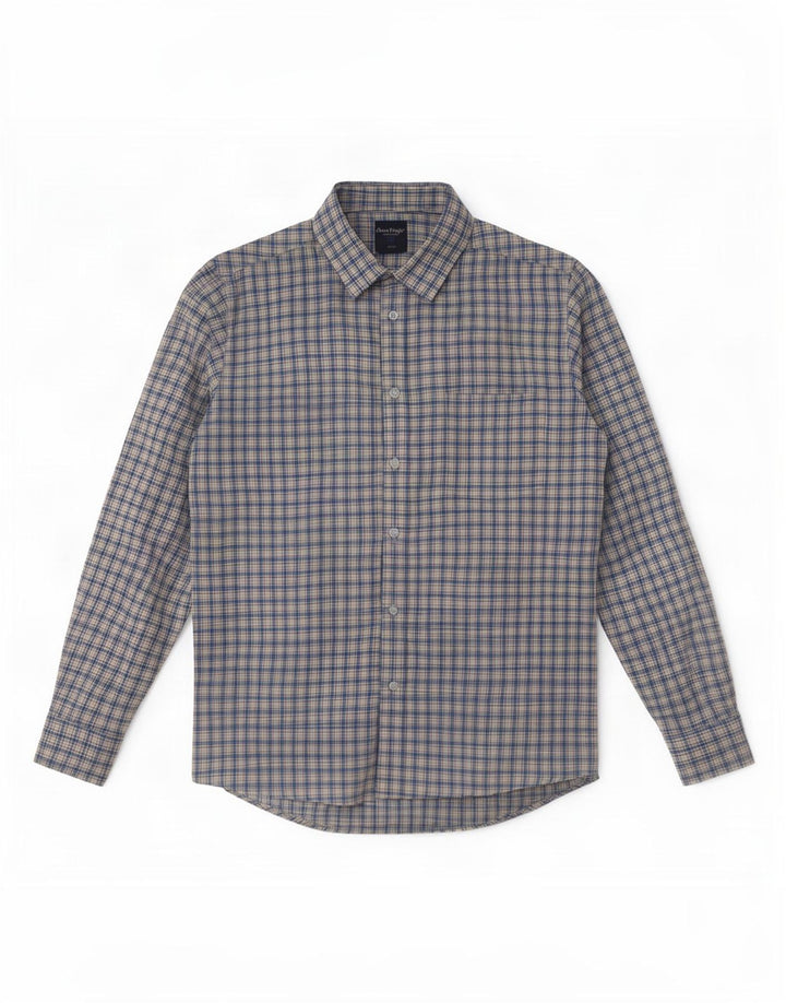 Camisa de franela para hombre James Pringle Poliéster a cuadros azul medio