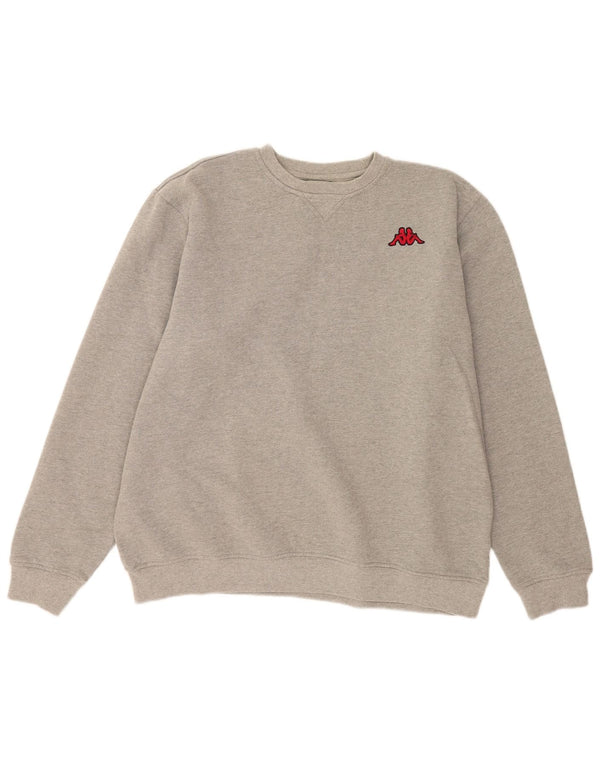 Kappa Hombre Sudadera Jumper 2XL Gris Algodón