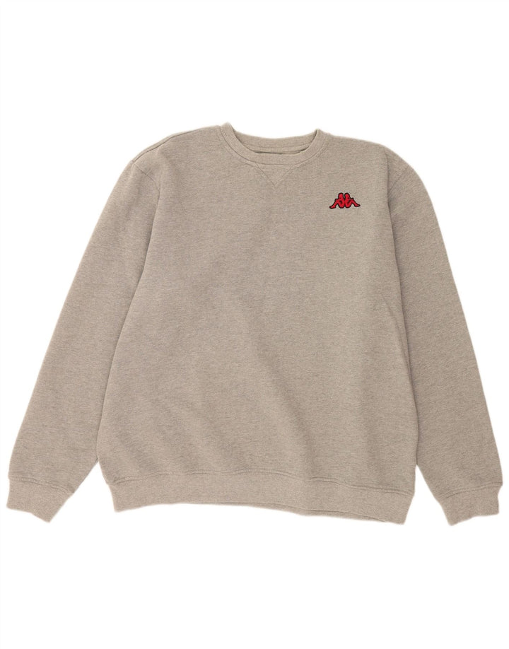 Kappa Hombre Sudadera Jumper 2XL Gris Algodón