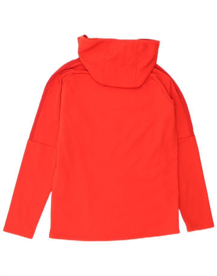 Nike Dri Fit Sudadera con capucha para hombre, color rojo medio, poliéster