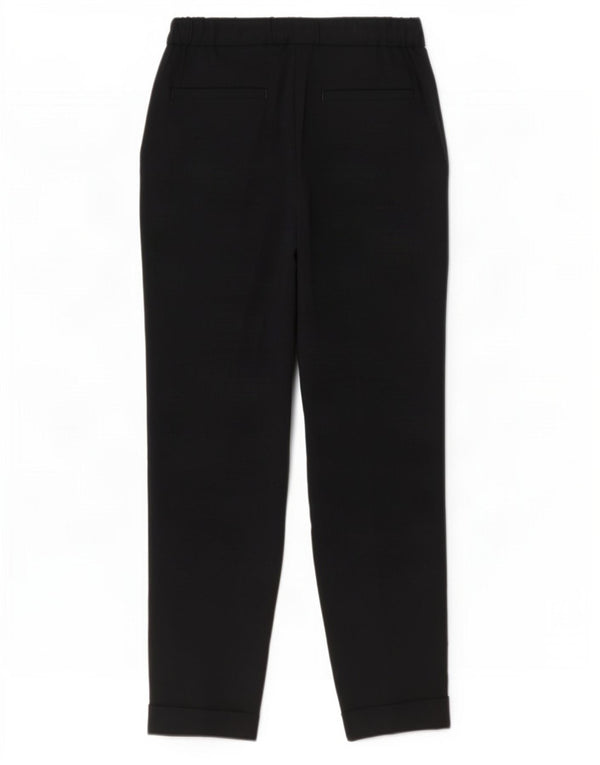 Marks & Spencer Pantalones Casuales Rectos para Mujer UK 8 Small W28 L27 Negro