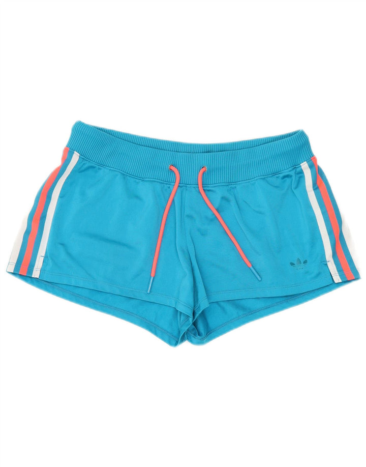 Adidas - Pantalones cortos deportivos para mujer, talla 40, poliéster azul pequeño