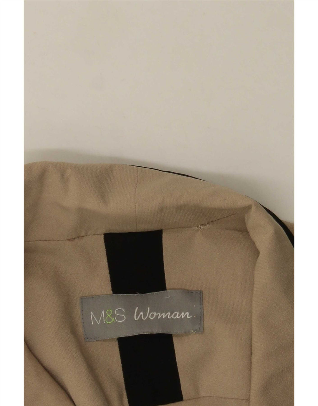 Marks & Spencer Chaqueta Americana Abierta de Manga 3/4 para Mujer UK 40 Medium Beige