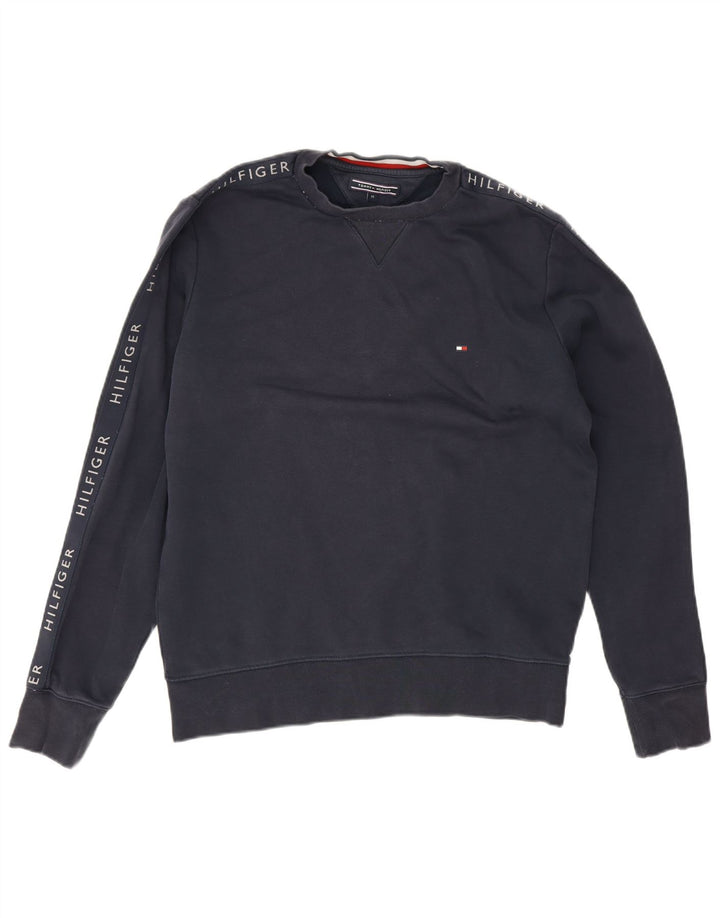 Tommy Hilfiger Sudadera Gráfica para Hombre Jumper Medium Azul Marino Algodón