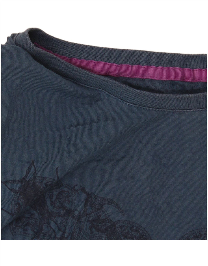 Ted Baker Camiseta gráfica para hombre Talla 4 Grande Azul marino