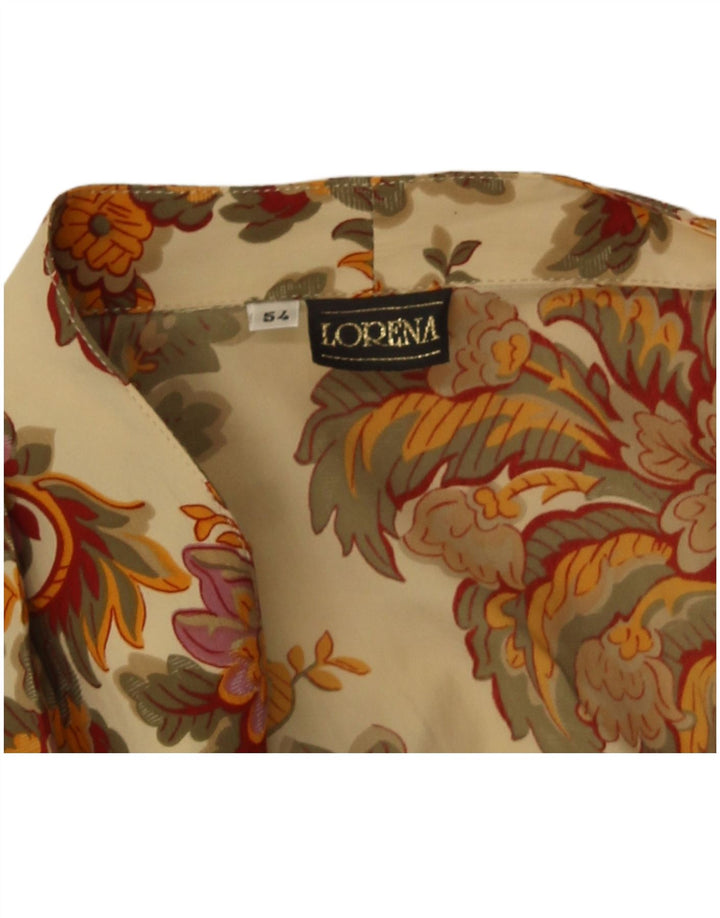 Blusa Camisa Mujer Lorena IT 54 2XL Beige Paisley