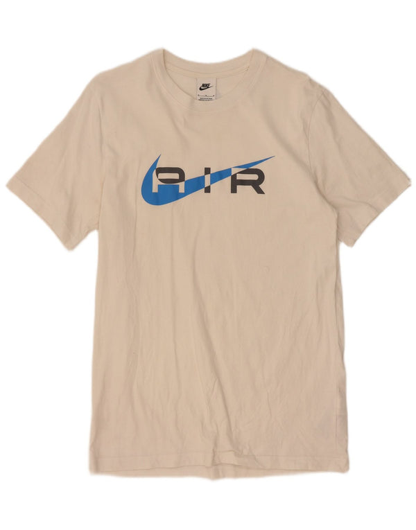 Nike Camiseta gráfica para hombre Top mediano de algodón blanco