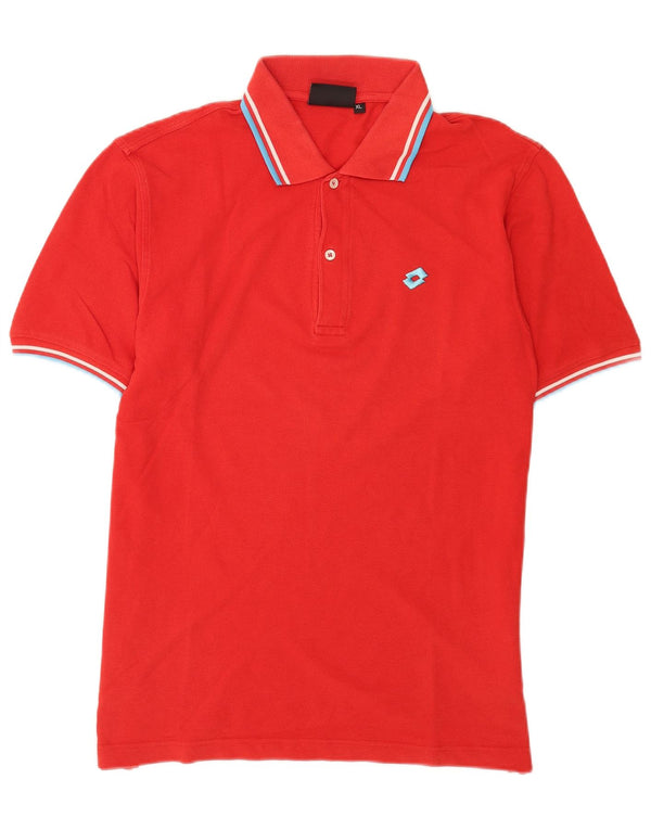 Polo Lotto Hombre XL Algodón Rojo