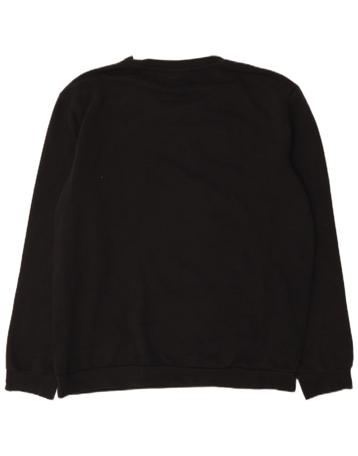Kappa Hombre Sudadera Gráfica Jersey 2XL Algodón Negro