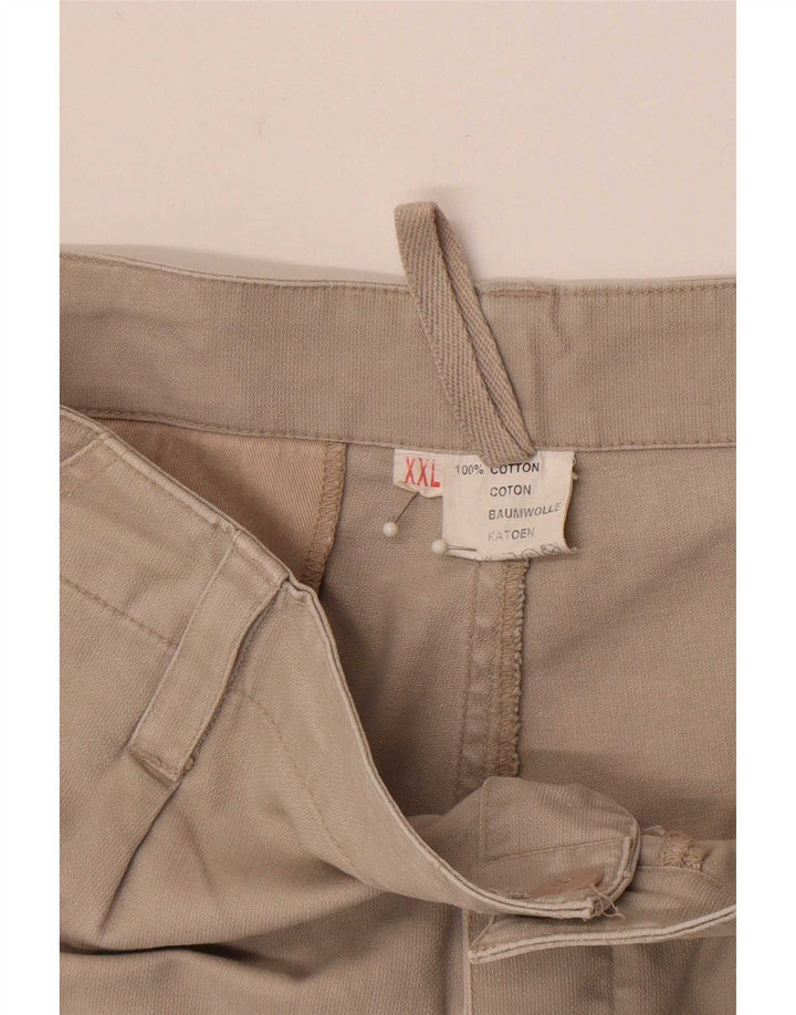Vintage Mens Cargo Shorts 2XL W38 Algodón Gris