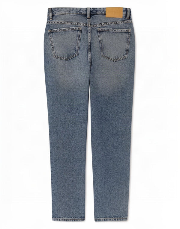 Zara Jeans desgastados de cintura alta para mujer EU 38 Small W28 L27 Algodón azul