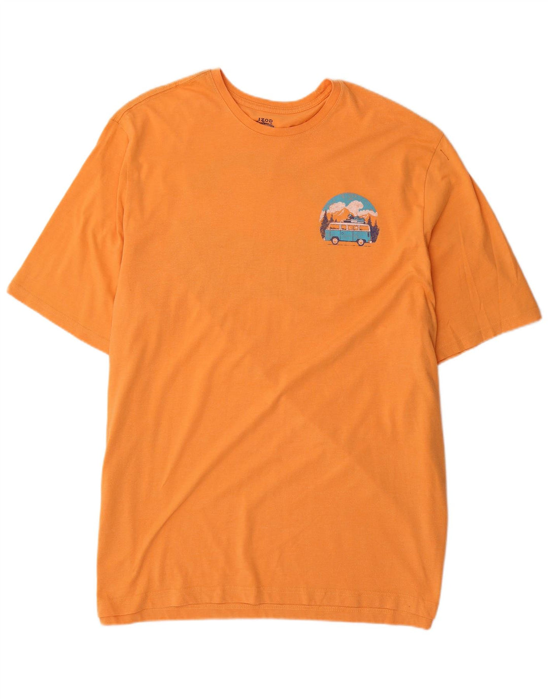 IZOD Camiseta gráfica de agua salada para hombre Top 2XL Algodón naranja