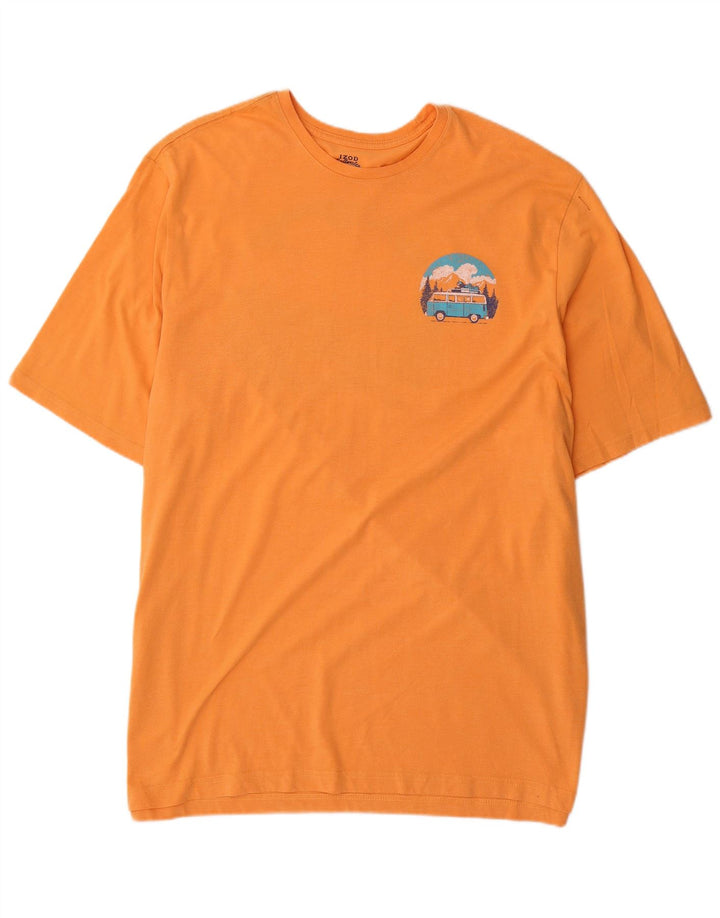IZOD Camiseta gráfica de agua salada para hombre Top 2XL Algodón naranja