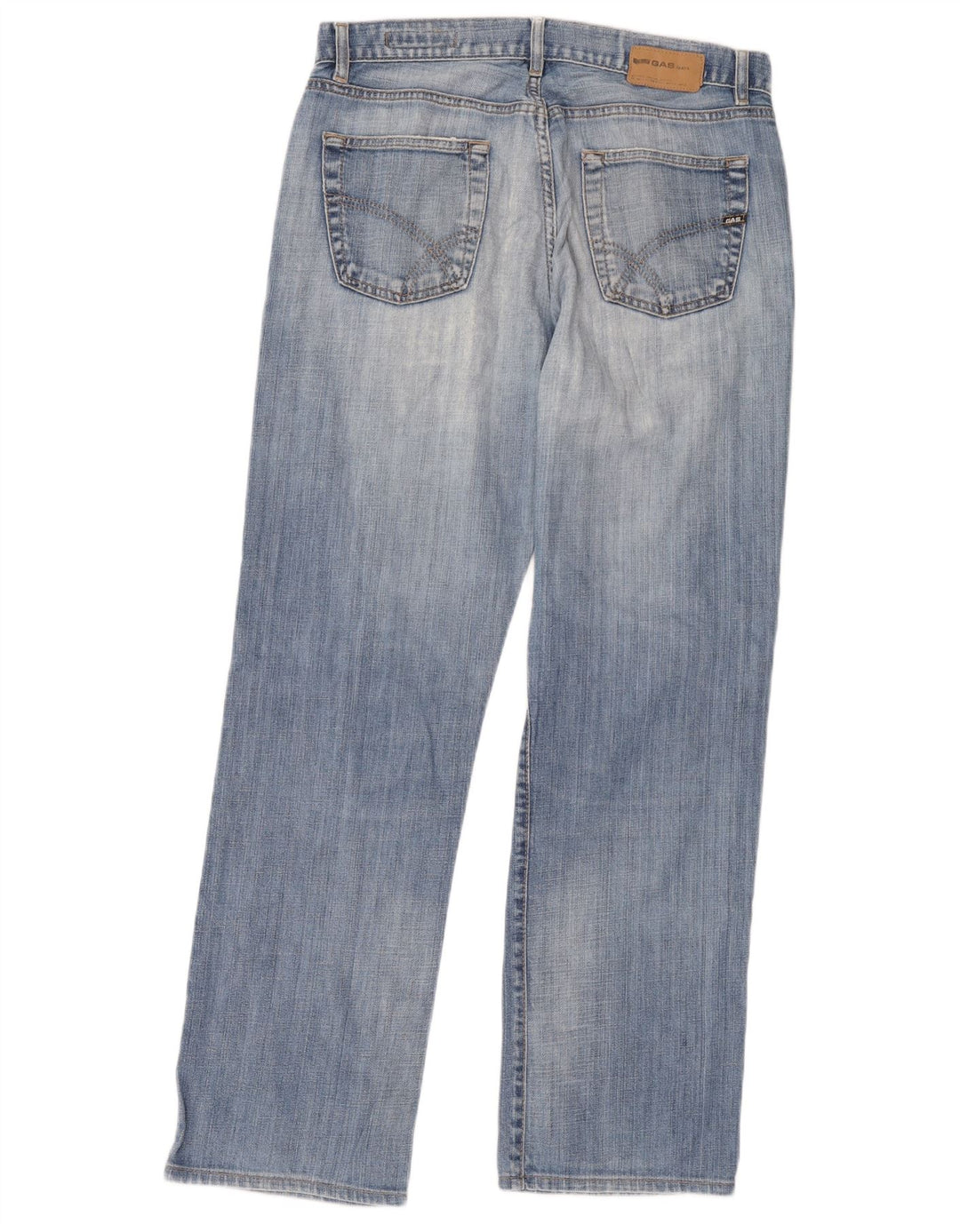 Vaqueros rectos para hombre Gas W32 L30 Algodón azul