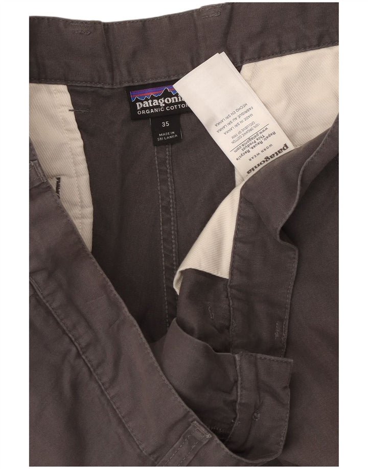 PATAGONIA Pantalones cortos chinos para hombre W35 Algodón gris grande