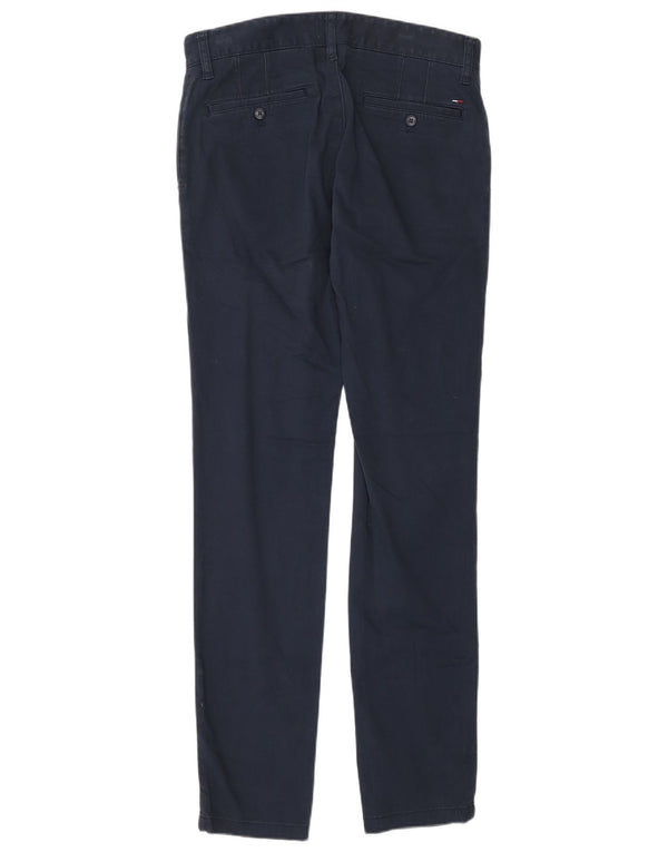 Tommy Hilfiger Pantalones chinos ajustados para hombre W29 L34 Algodón azul marino