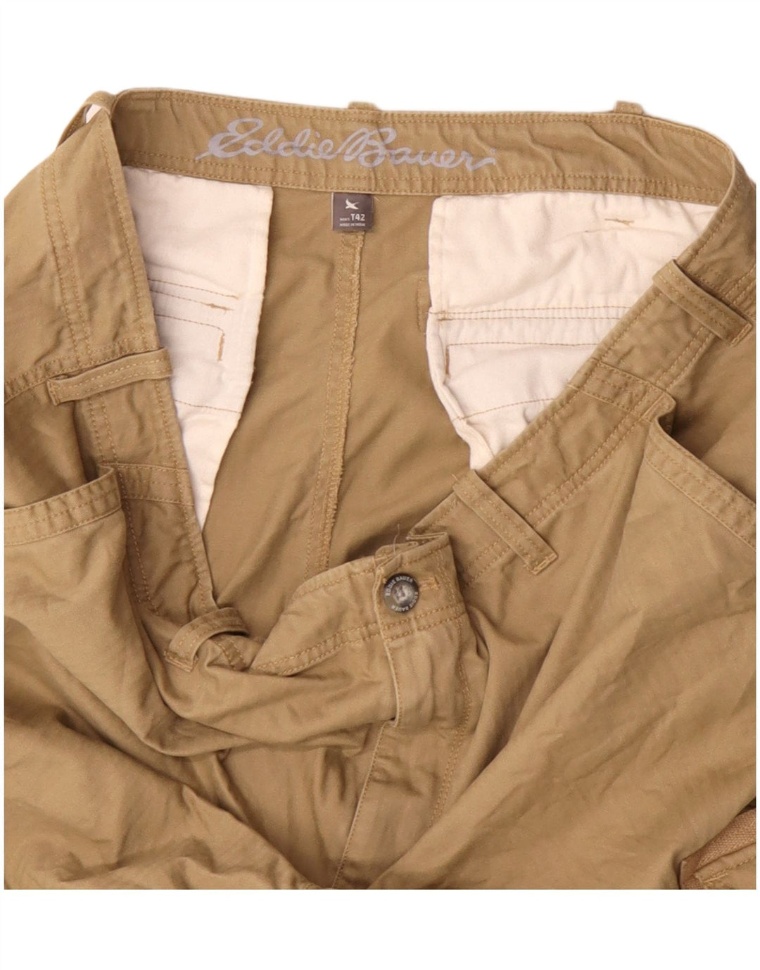 Eddie Bauer Pantalones cortos cargo para hombre W42 2XL Beige
