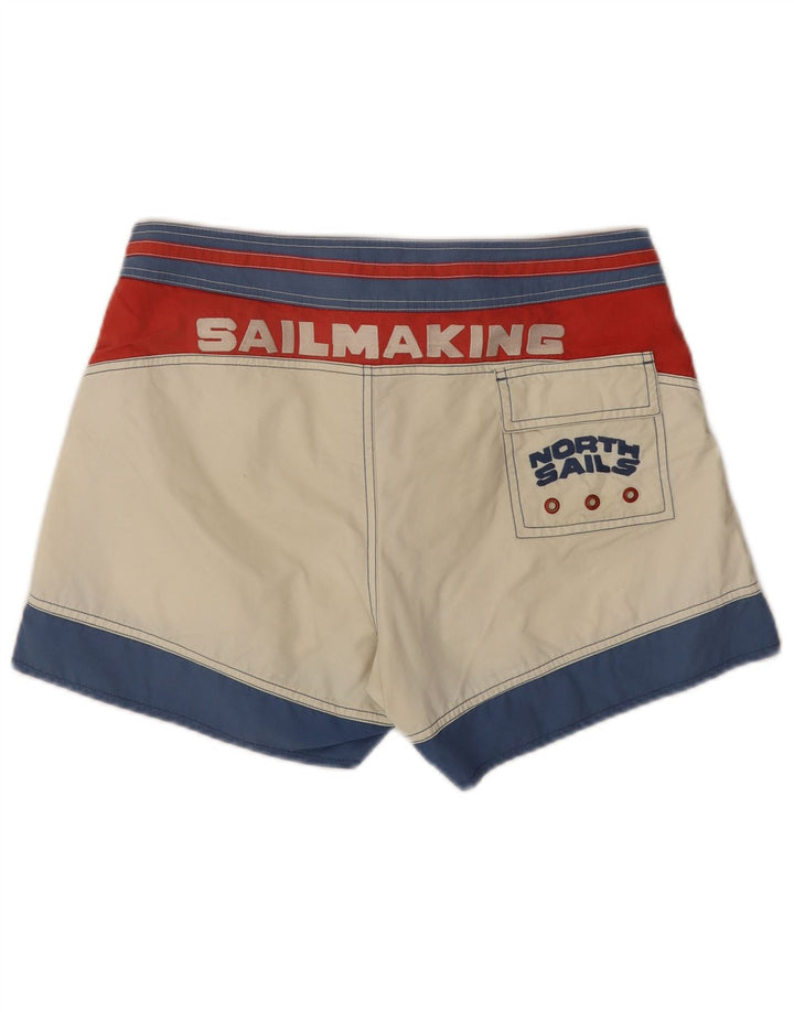 Shorts de baño para mujer North Sails UK 44 Medium Off White Colorblock