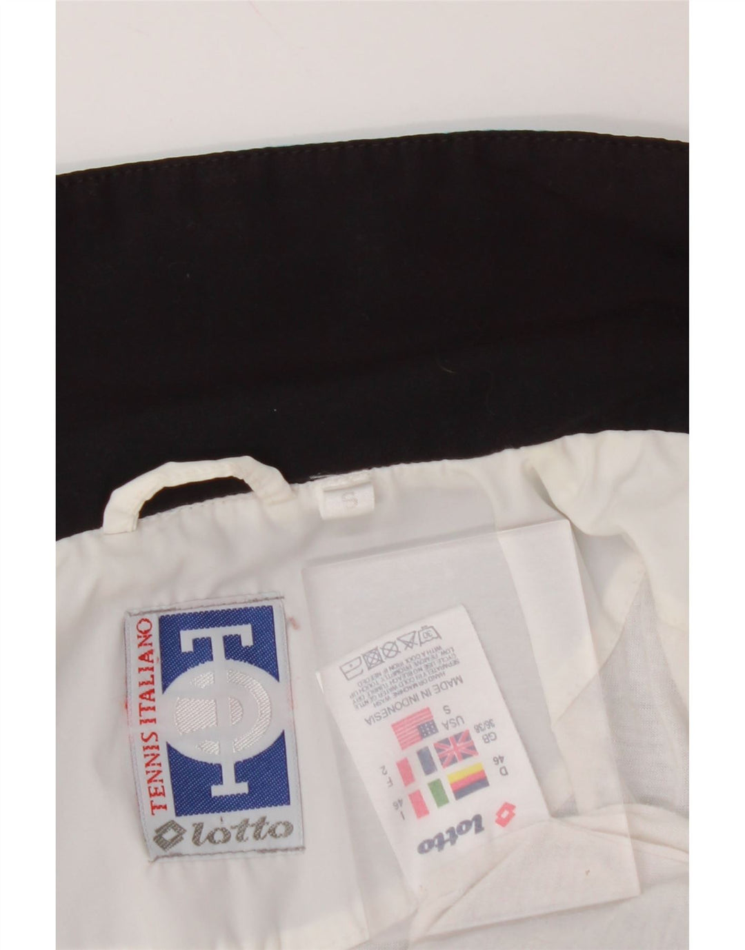 LOTTO Chaqueta de chándal para hombre ES 36/38 Small Blanco Colorblock Poliéster