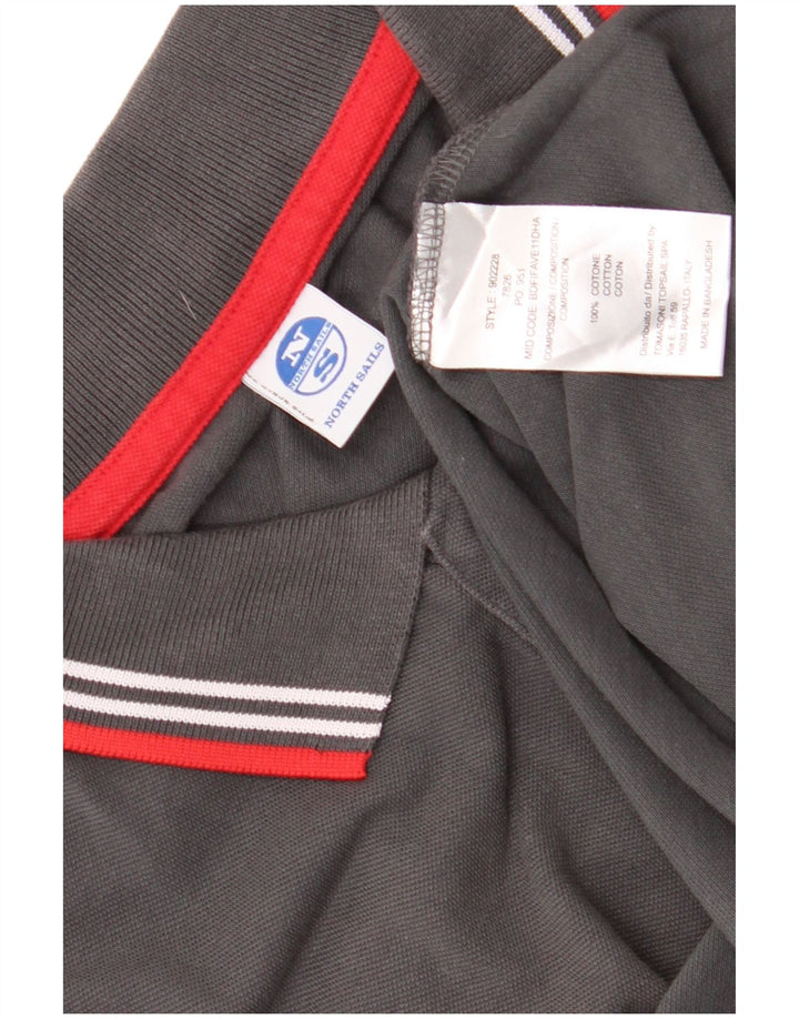Polo North Sails Hombre Grande Gris Algodón