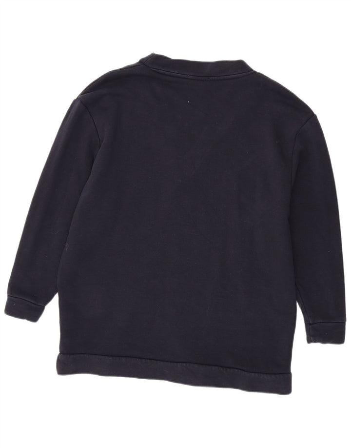 Zara Mujer Sudadera Oversize Jersey UK 44 Medium Azul Marino