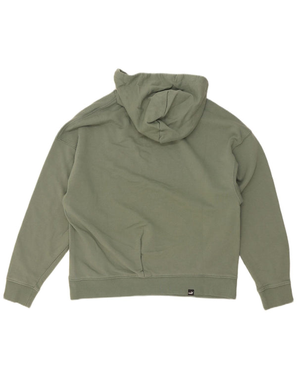 Puma Sudadera con capucha para mujer UK 14 Algodón verde medio