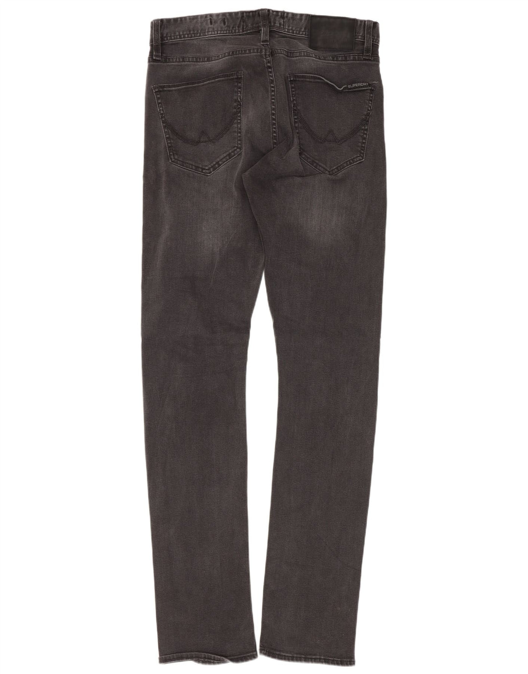 Superdry Vaqueros ajustados para hombre W29 L32 Algodón gris