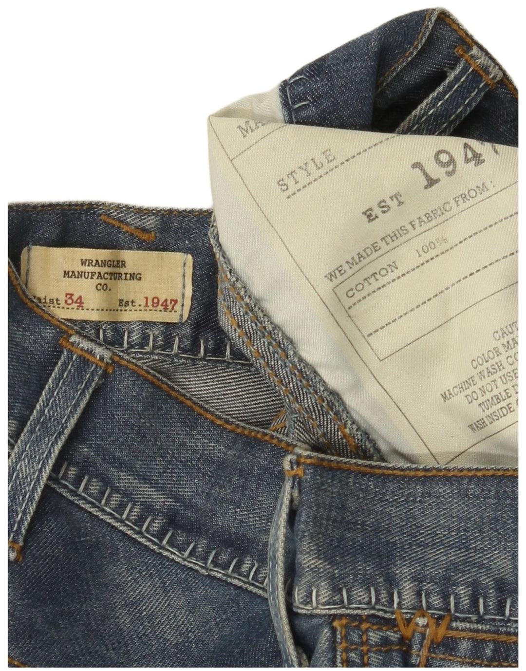 WRANGLER Vaqueros rectos para hombre W34 L34 Algodón azul