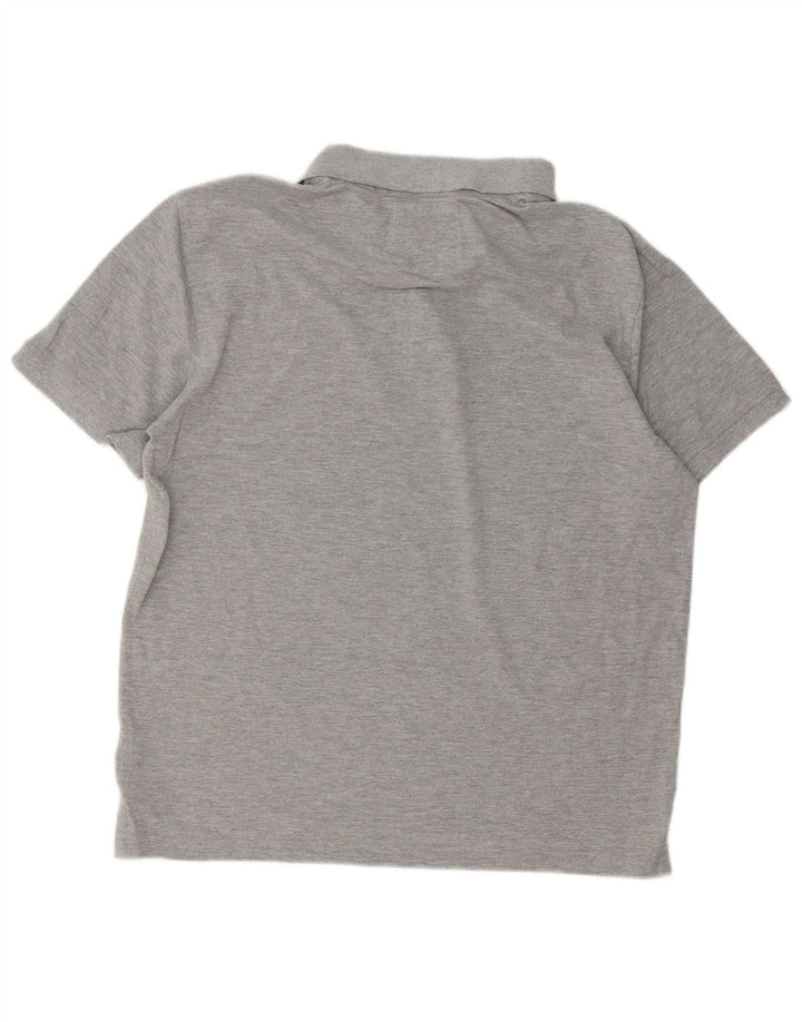 Crew Clothing Polo para hombre de algodón gris medio