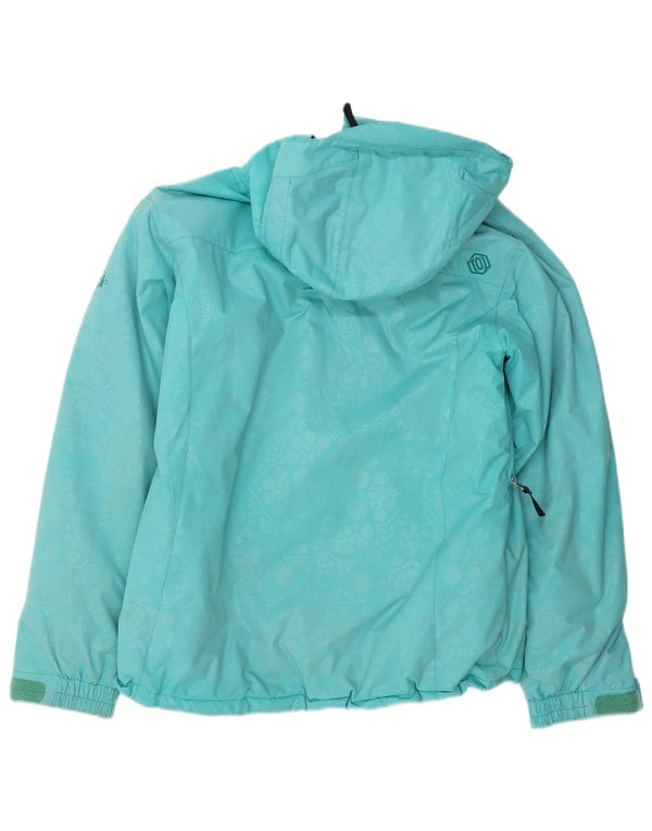 Chaqueta cortavientos con capucha para mujer Animal UK 40 Medium Turquesa Nylon