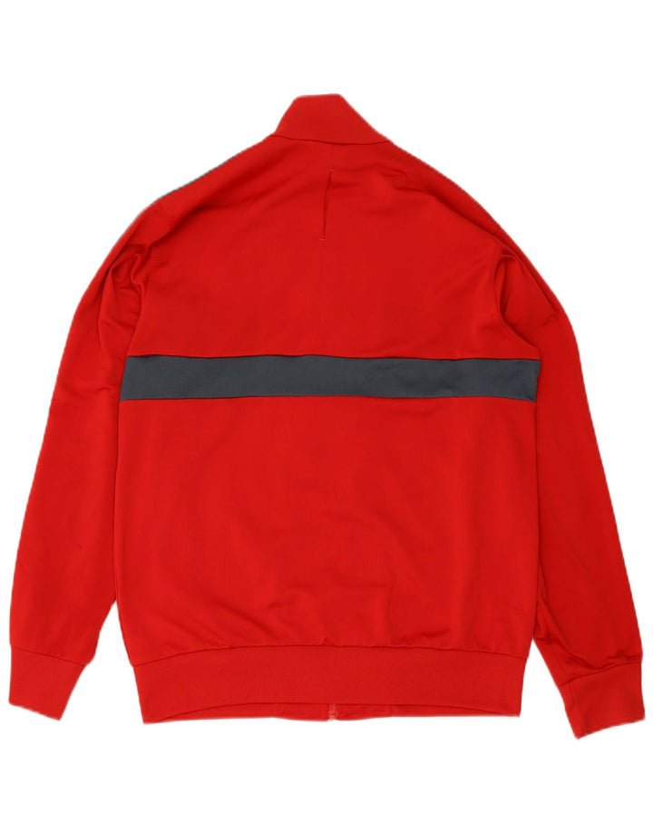 ADIDAS Chaqueta de chándal para hombre UK 38/40 Poliéster color block mediano rojo