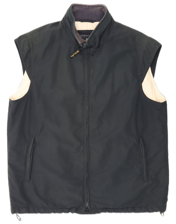 Loro Piana Chaleco para hombre UK 42 XL Lana virgen negra