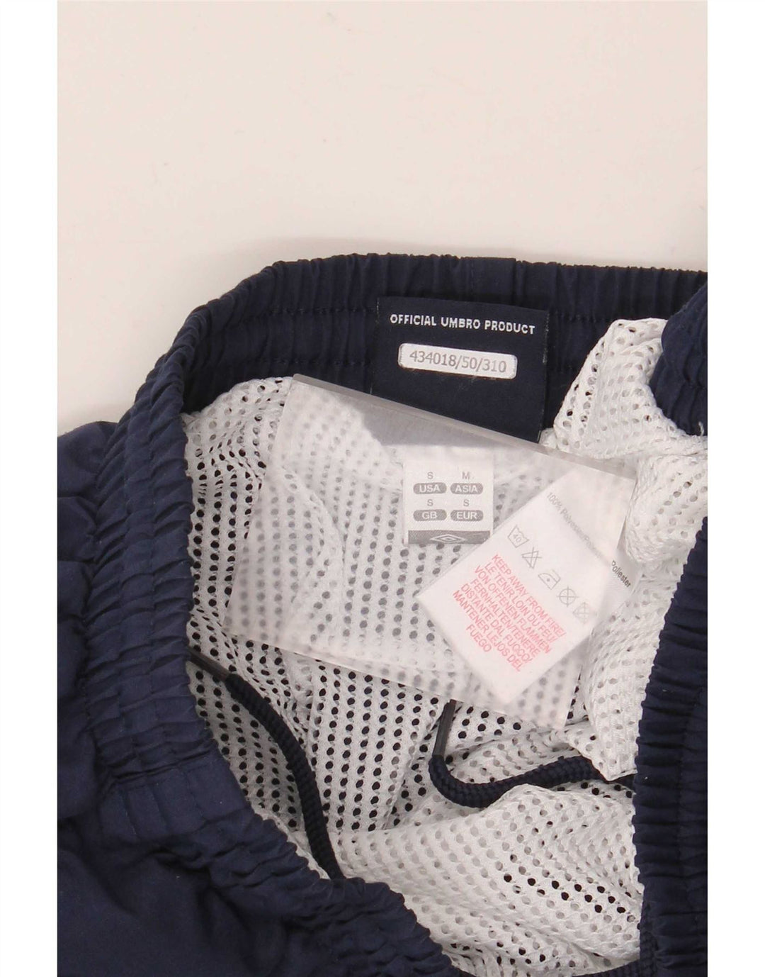 Pantalones cortos deportivos Umbro para hombre Small Azul marino Poliéster
