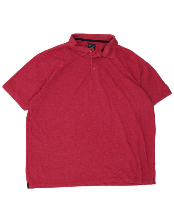 Polo Pringle para hombre 2XL Algodón rosa