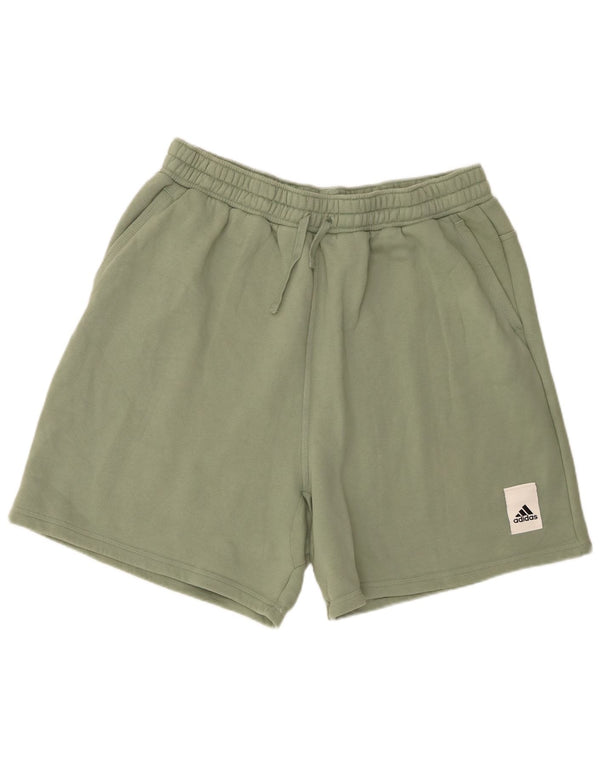 Adidas Pantalones cortos deportivos para hombre 2XL Algodón verde