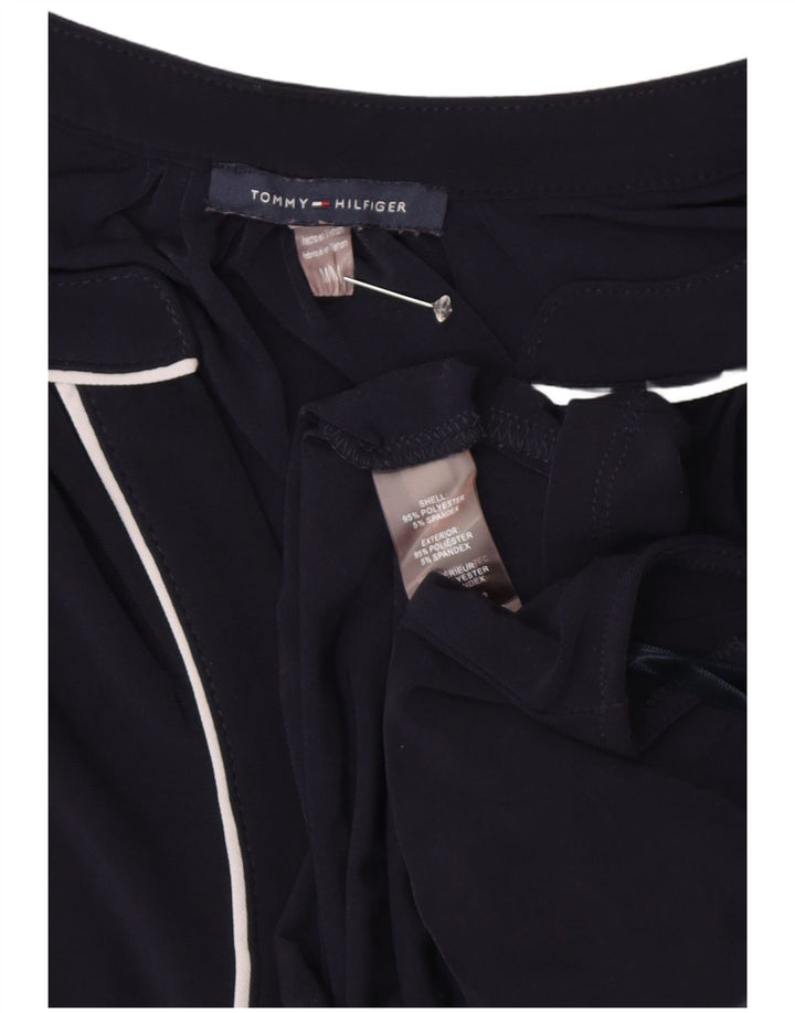 TOMMY HILFIGER Blusa para mujer Top UK 44 Medio Azul marino Poliéster