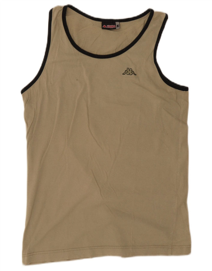 Camiseta Sin Mangas Kappa Hombre Beige Medio Algodón