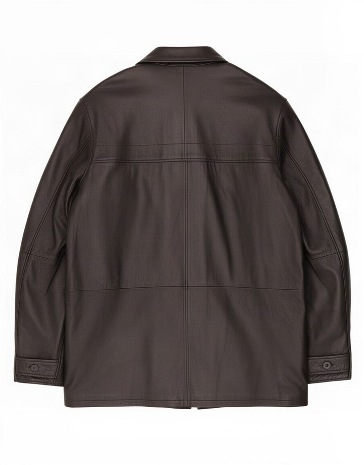 Conbipel Chaqueta de cuero para hombre IT 58 2XL Negro