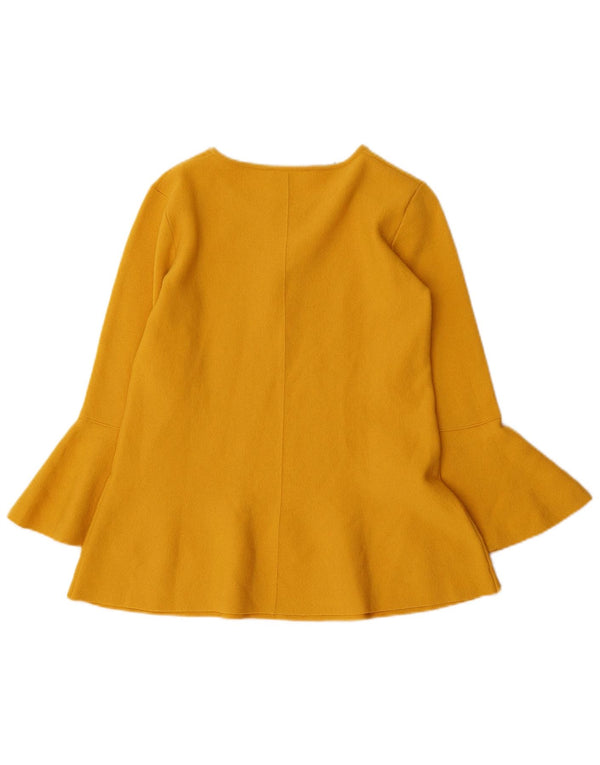 Luisa Spagnoli Blusa de manga 3/4 para mujer UK 10 Small Yellow