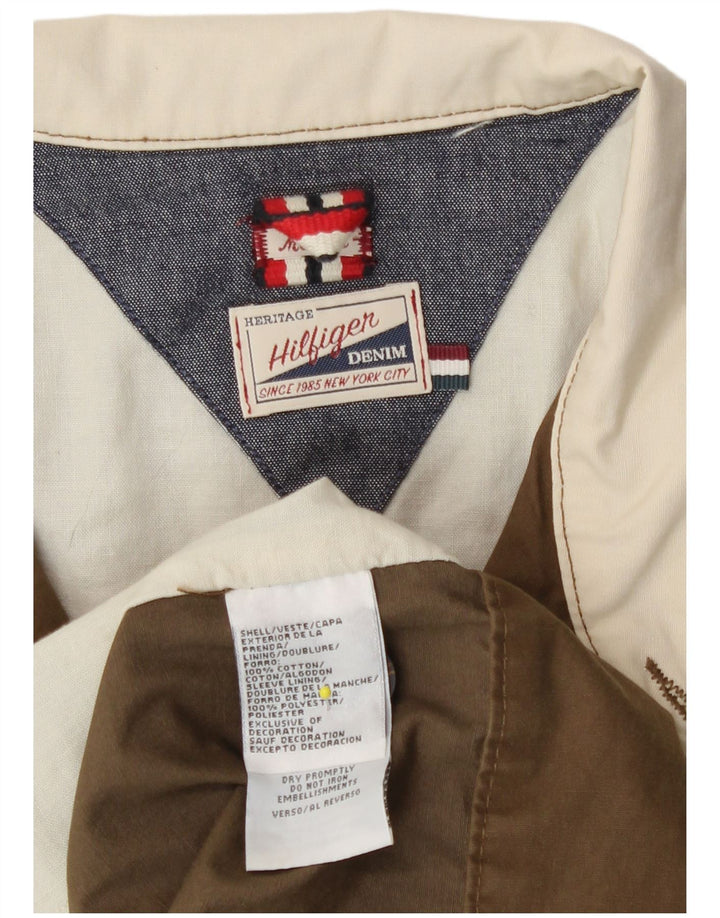 Tommy Hilfiger Chaqueta Bomber para Hombre UK 38 Algodón Caqui Mediano