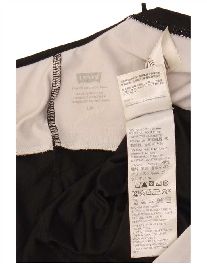 LEVI'S Body gráfico sin mangas para mujer UK 44 Large Color negro