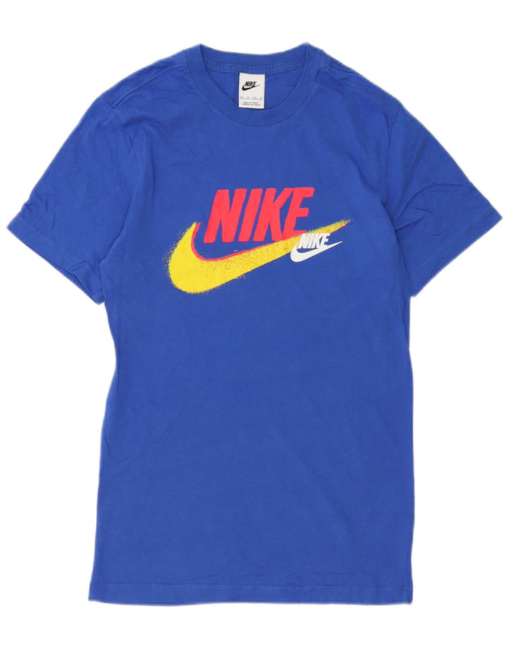 Nike Camiseta gráfica para hombre Top XS Algodón azul