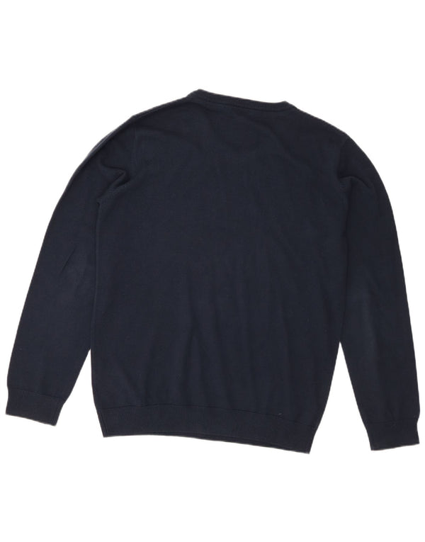 Marks & Spencer Jersey con cuello en V para niños 15-16 años Azul marino Algodón