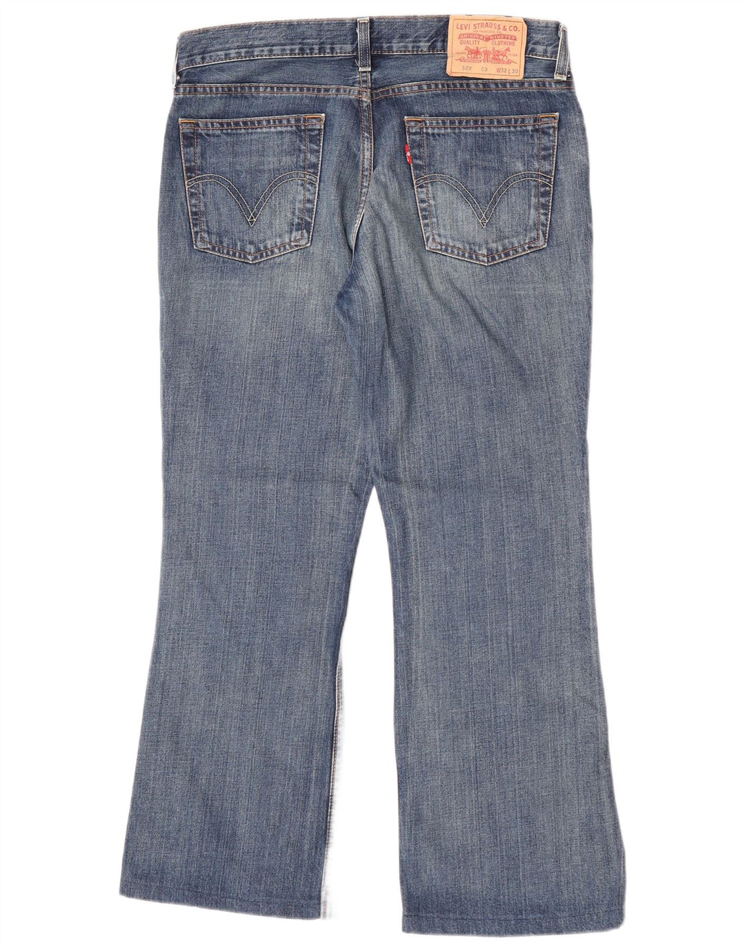 Vaqueros Levi's Mujer 529 Acampanados W32 L27 Algodón Azul