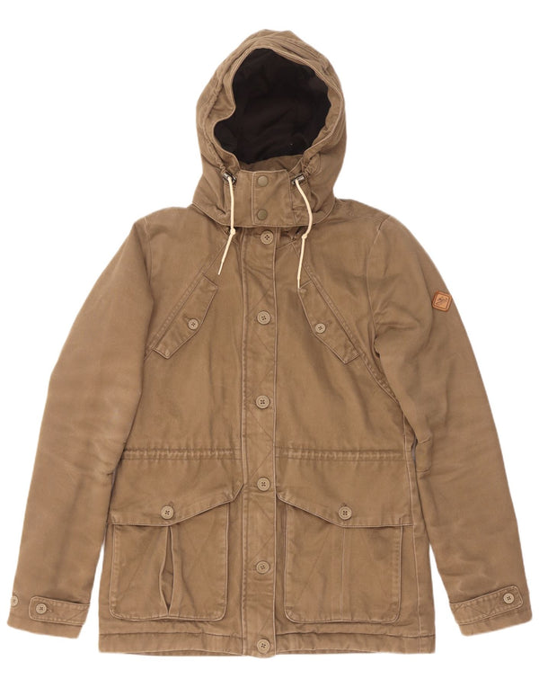 O'Neill Parka con capucha para mujer UK 44 Algodón beige medio