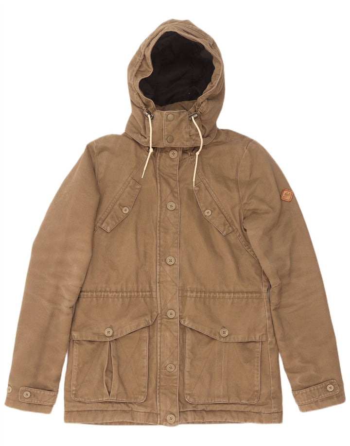 O'Neill Parka con capucha para mujer UK 44 Algodón beige medio