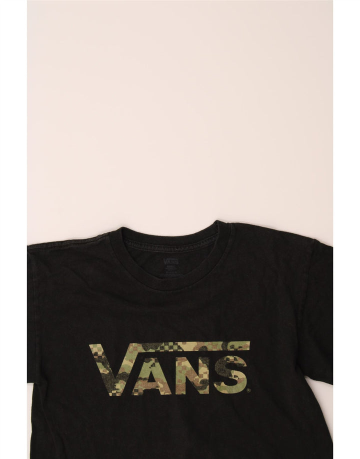 VANS Mens Graphic T-Shirt Top Small Black Cotton Vintage Vans and Second-Hand Vans from Messina Hembry 