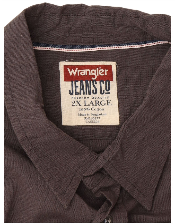 WRANGLER Camisa Hombre 2XL Algodón Gris