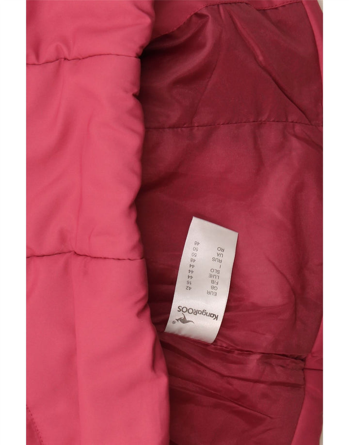 Kangaroos Chaleco acolchado para mujer UK 46 Grande Poliéster rosa
